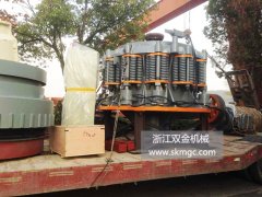 二臺SJ1400圓錐破碎機發(fā)往浙江省