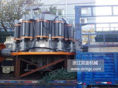 一臺SJ1400圓錐破碎機發(fā)往安徽省